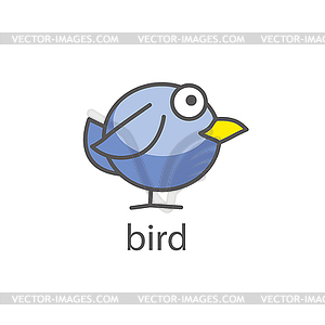 Bird logo - vector clip art