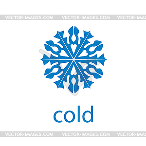 Логотип холодной - клипарт Royalty-Free