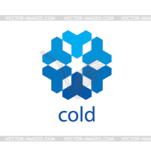 Logo cold - vector image