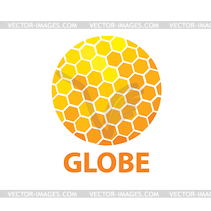 Logo globe - stock vector clipart