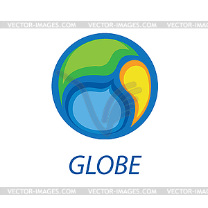 Logo globe - vector image