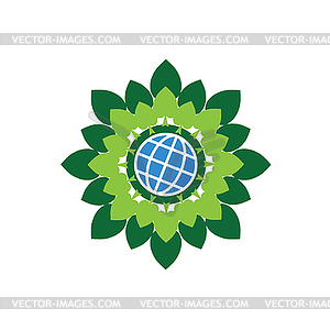 Logo globe - vector clip art