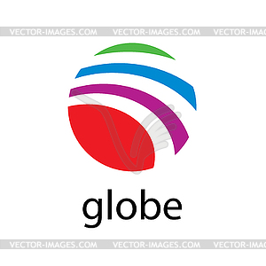 Logo globe - vector image