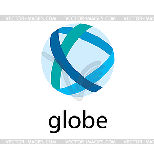 Logo globe - stock vector clipart