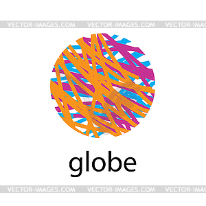 Logo globe - vector image