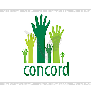 Logo hand - vector image