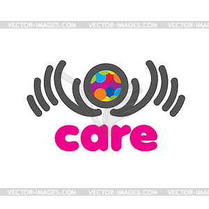 Logo hand - vector EPS clipart