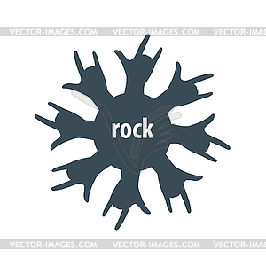 Logo hand - royalty-free vector image