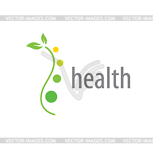 Logo health - vector clipart
