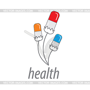 Logo health - royalty-free vector image
