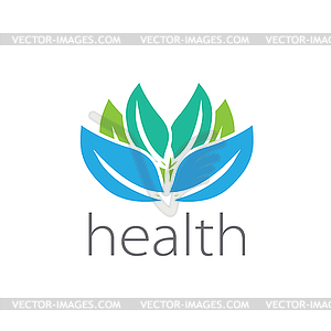 Logo health - vector clip art