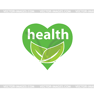 Logo health - vector clipart