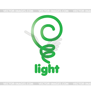 Logo light - vector clip art