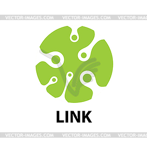 Logo link - vector clipart