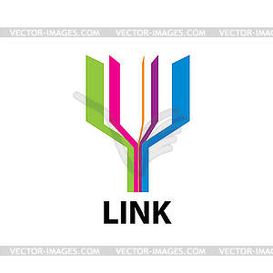 Logo link - vector image