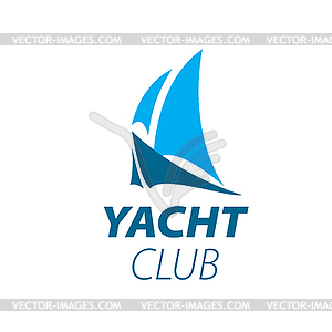 Logo yacht - vector clipart