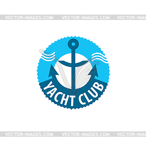 Logo yacht - vector image