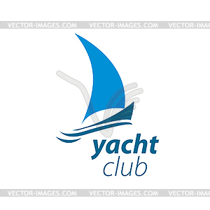 Логотип яхты - клипарт в векторном виде