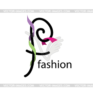 Logo fashion - vector clipart