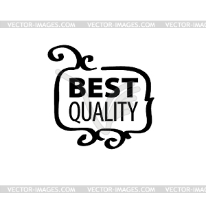 Stamp quality - royalty-free vector image