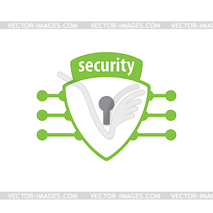 Logo security - vector image