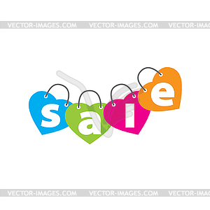 Logo sale - vector image