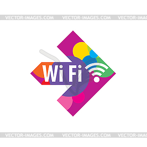 Logo network - vector image