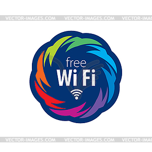 Logo network - vector clip art