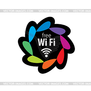 Logo network - vector image