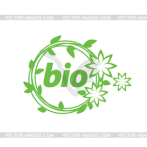 Logo bio - vector clip art