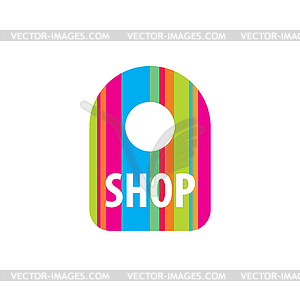 Logo shop - vector clipart