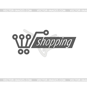 Logo shop - vector clipart