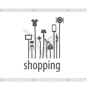 Логотип магазин - векторизованное изображение