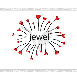 Logo jewel - vector image