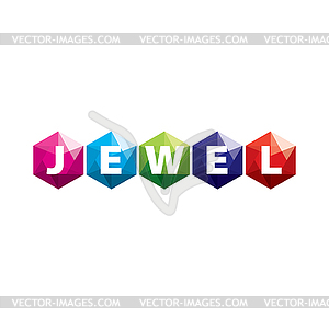 Logo jewel - vector clip art