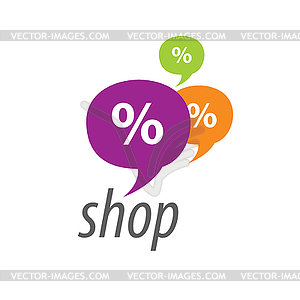 Logo shop - vector image