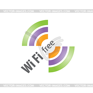 Logo network - vector image