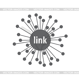 Logo network - vector clipart