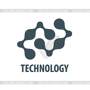 Logo technology - vector clipart