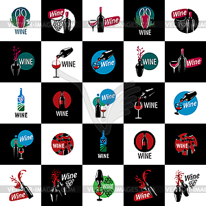 Logo wine - vector clip art