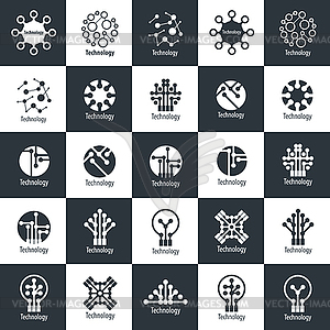 Logo technology - vector clipart