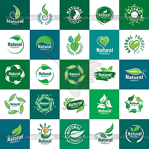 Icon natural product - color vector clipart