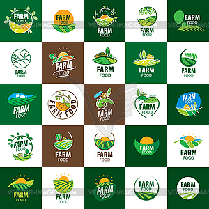 Logo farm food - vector clipart