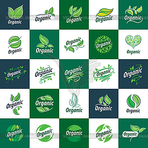 Logo organic - vector clip art