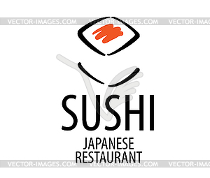 Logo of Japanese food - stock vector clipart