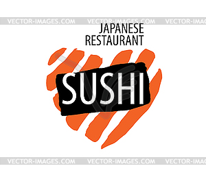 Logo of Japanese food - vector clip art