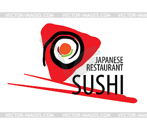 Logo of Japanese food - vector image
