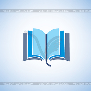 Book symbol - vector clipart