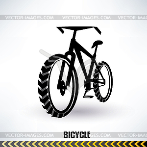 Mountain bike symbol - vector clipart