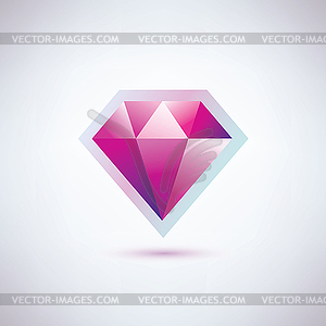 Diamond icon - vector clip art